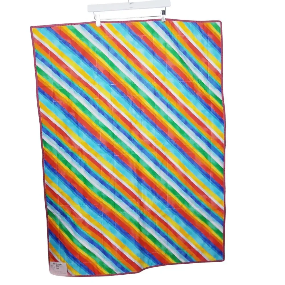 NEW Baby Toddler Crib Quilt Floral Stripes Bright Softball Guitar Horse Baseball